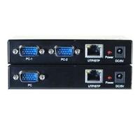 Switch réseau DEXLAN - Commutateur écran-clavier-souris/audio - VGA - USB - 2 ports - jusqu'à 150 m