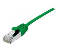 Dexlan - Cordon de raccordement - RJ-45 (M) pour RJ-45 (M) - 10 m - 4.8 mm - SFTP - CAT 6a - sans halogène, sans crochet - vert