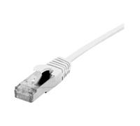 Dexlan - Cordon de raccordement - RJ-45 (M) pour RJ-45 (M) - 10 m - 4.8 mm - SFTP - CAT 6a - sans halogène, sans crochet - blanc