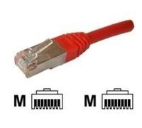 deXlan - Cordon de raccordement - RJ-45 (M) pour RJ-45 (M) - 10 m - STP - CAT 6 - rouge G