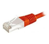deXlan - Cordon de raccordement - RJ-45 (M) pour RJ-45 (M) - 2 m - FTP - CAT 6a - moulé - rouge G