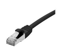 Dexlan - Cordon de raccordement - RJ-45 (M) pour RJ-45 (M) - 5 m - SFTP, PiMF - CAT 6a - sans halogène, moulé, sans crochet - noir