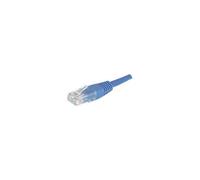 deXlan - Cordon de raccordement - RJ-45 (M) pour RJ-45 (M) - 5 m - UTP - CAT 6 - bleu