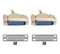 Dexlan Cordon moulés premium pour informatiques DB25 M/M 10 m