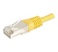 Cordon RJ45 catégorie 6A F/UTP jaune - 15 m