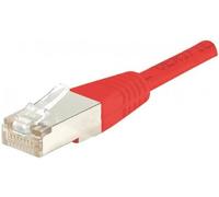 Dexlan Cordon reseau patch RJ45 FTP CAT 6 15 m Rouge