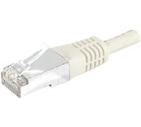 Cordon RJ45 catégorie 6 S/FTP gris - 0,15 m