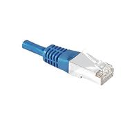 Cordon RJ45 catégorie 6 S/FTP bleu - 0,15 m