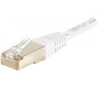Cordon RJ45 catégorie 6 S/FTP blanc - 0,7 m