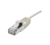 Dexlan - Cordon de raccordement - RJ-45 (M) pour RJ-45 (M) - 1 m - 4.8 mm - SFTP - CAT 6a - sans halogène, sans crochet - gris