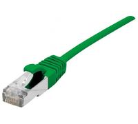 Dexlan - Cordon de raccordement - RJ-45 (M) pour RJ-45 (M) - 3 m - 4.8 mm - SFTP - CAT 6a - sans halogène, sans crochet - vert