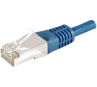 Cordon RJ45 catégorie 6A F/UTP bleu - 25 m