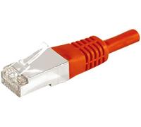 Cordon RJ45 catégorie 6A F/UTP rouge - 2 m