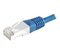 DEXLAN Cordon RJ45 catégorie 6A S/FTP bleu - 1 m