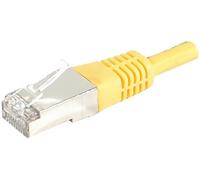 Cordon RJ45 catégorie 6A S/FTP jaune - 10 m