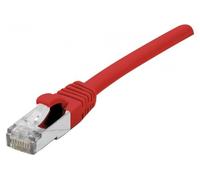DEXLAN Cordon RJ45 sur câble catégorie 7 S/FTP LSOH snagless rouge - 0,5 m