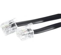 Dexlan Cordon téléphonique RJ11/RJ11 noir 30 m
