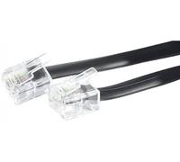 Dexlan Cordon téléphonique RJ11 noir 5 m