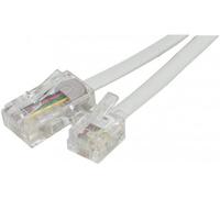Dexlan Cordon téléphonique RJ11 vers RJ45 15 m Blanc