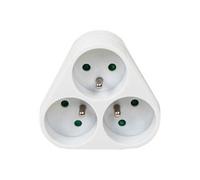 Dexlan - Coupe-circuit - 3680 Watt - entrée : power CEE 7/7 - connecteurs de sortie : 3 (3 x CEE 7/5) - France - blanc