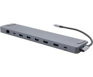 DEXLAN Docking station USB-C Laptop Dual HDMI 11 en 1 cordon détachable