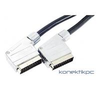 Dexlan High Quality - Câble vidéo/audio - SCART (M) pour SCART (M) - 10 m - coaxial