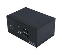 Dexlan Commutateur KVM 2 ports double écran HDMI 4K@60 USB 3.0 + câbles
