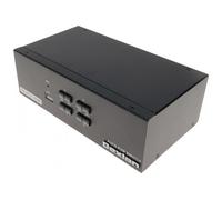 Dexlan KVM 4 ports double écran HDMI 4K USB 2.0 + câbles G