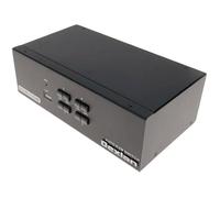Dexlan KVM 4 ports double écran HDMI 4K USB 2.0 + câbles G