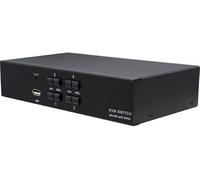 Dexlan KVM Switch – USB / HDMI 1.4 4K2K – 2 ports – avec câbles