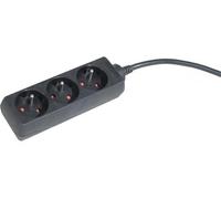 Dexlan Multiprise 3 prises 0,8 m Noir