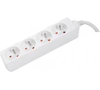 Multiprise 4 prises blanche ss inter