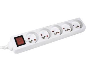 Dexlan Multiprises électrique avec 5 prises inter 4 m