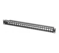DEXLAN Panneau 1U 24 ports UTP keystone avec support cables G