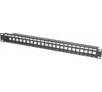 DEXLAN Panneau 1U 24p STP keystone avec support cables