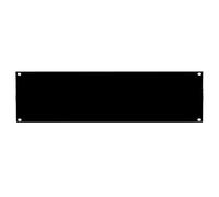 deXlan - Panneau complet de rack - noir - 3U - 19