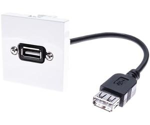 DEXLAN Plastron 45 x 45 avec câble USB coudé - 10cm