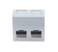 Wallplate 45x45 30° Angled 2 Ports Rj-45 Cat6 Ftp