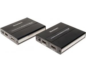 DEXLAN PROLONGATEUR KVM HDMI 4K / USB Zéro Latence 4K@60Hz 70m