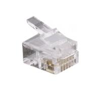 Dexlan Connecteur à sertir RJ12 6/6 UTP Téléphonie – Sachet de 10