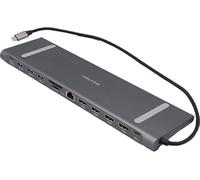 DEXLAN Station d Accueil de Bureau USB-C Long câble 2X HDMI 1 DP RJ-45 3xUSB-A 2xUSB-C