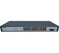 DEXLAN Switch 24 Ports Gigabit PoE+ Budget 280W & 2 ports fibre SFP