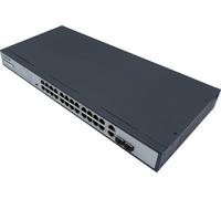 Dexlan Switch Ethernet 24 ports 10/100 PoE+ 390W et 2 Gigabit/SFP Combo