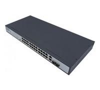 DEXLAN Switch ethernet 24 ports 10/100 mbps poe+ 390w & 2 gigabit/sfp combo G