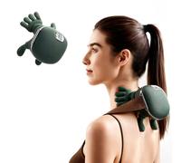 Dexmary Masseur de cou avec chaleur, masseur de cou pour soulager la douleur des tissus profonds, masseur shiatsu des épaules et du dos avec 3 modes et 2 niveaux de chaleur, portable et rechargeable