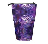 DEXNEL 1 joli pot à crayons sur pied, pochette télescopique, boîte à papeterie pour étudiants, filles, garçons, Noir , Taille unique, Organiseur de sac