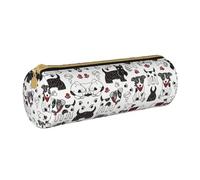 DEXNEL Adorable trousse à crayons avec fermeture éclair, élégante et pratique pour garçons et filles, blanc, Taille unique, Organiseur de sac