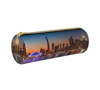 DEXNEL Cityscape Night Trousse à crayons avec fermeture éclair, élégante et pratique, pour garçons et filles, blanc, Taille unique, Organiseur de sac