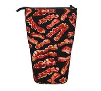 DEXNEL Joli pot à crayons sur pied, pochette télescopique, boîte à papeterie pour étudiants, filles, garçons, Noir , Taille unique, Organiseur de sac