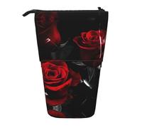 DEXNEL Lot de 3 jolis porte-crayons sur pied, pochette télescopique pour étudiants, filles, garçons, Noir , Taille unique, Organiseur de sac